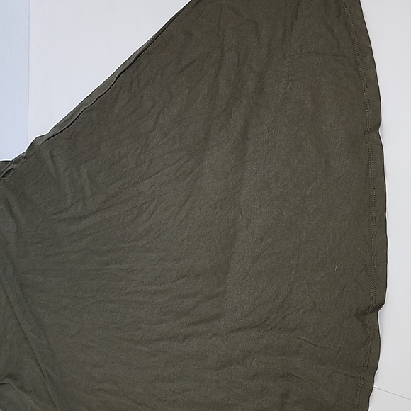 LOFT OLIVE GREEN Tie Waist Midi Dress/ SP - Picture 14 of 15